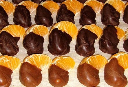 мандарины в шоколаде